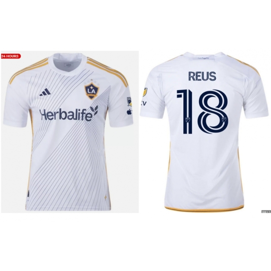 LA GALAXY 2024 Marco Reus HOME JERSEY REUS #18 White LA GALAXY 2024 Marco Reus HOME JERSEY REUS #18 White