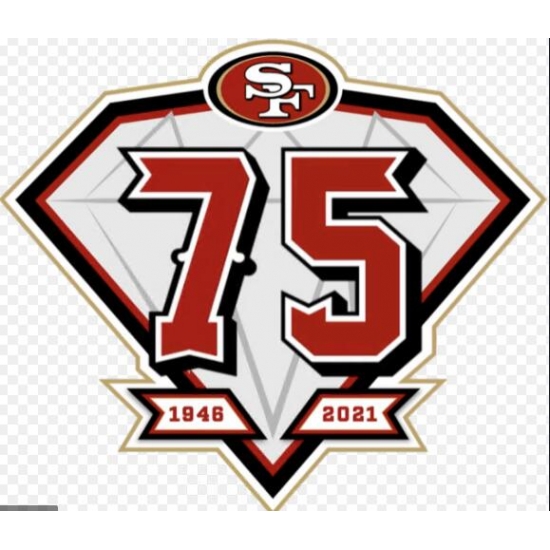 75th Anniversary 49ers Patch Biaog 75th Anniversary 49ers Patch Biaog