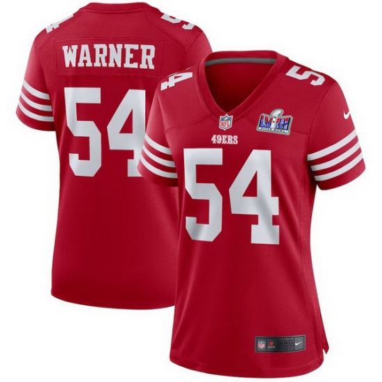 Women San Francisco 49ers 54 Fred Warner Red 2023 F U S E Vapor Untouchable Limited Stitched Football 2024 Super Bowl LVIII Jersey Women San Francisco 49ers 54 Fred Warner Red 2023 F U S E Vapor Untouchable Limited Stitched Football 2024 Super Bowl LVIII Jersey