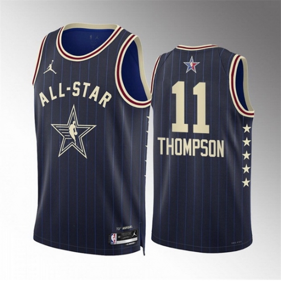 Men 2024 All Star 11 Klay Thompson Navy Stitched Basketball Jersey Men 2024 All Star 11 Klay Thompson Navy Stitched Basketball Jersey