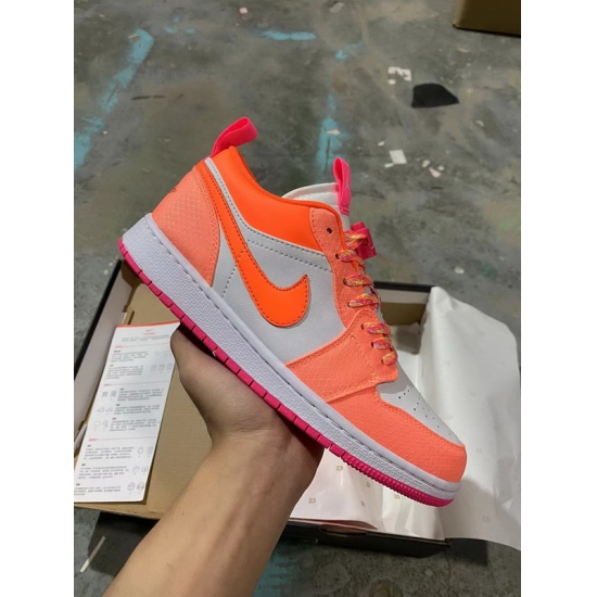 Air Jordan 1 Low Utility Men White Light Orange Men Shoes Air Jordan 1 Low Utility Men White Light Orange Men Shoes