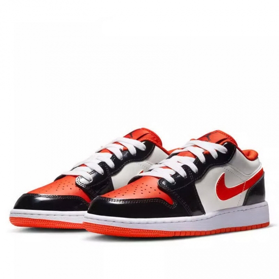 Air Jordan 1 White Orange Low Cut Retro Men Shoes Air Jordan 1 White Orange Low Cut Retro Men Shoes