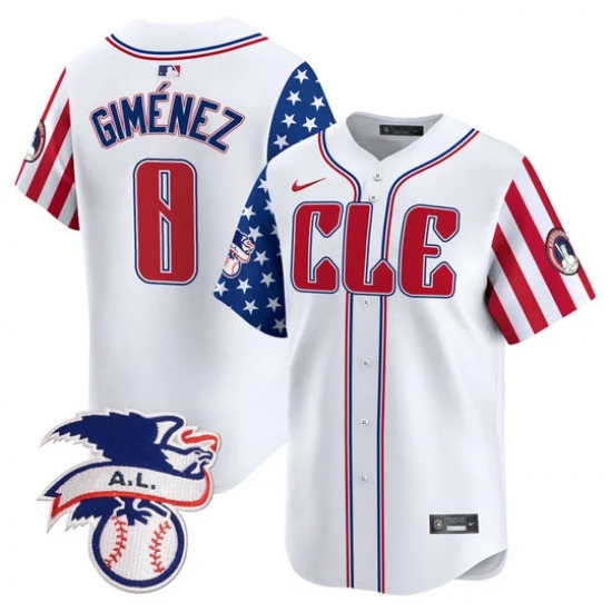 Men Cleveland Guardians 0 Andres Gimenez White 2024 Fourth Of July Vapor Premier Limited Stitched Baseball Jersey Men Cleveland Guardians 0 Andres Gimenez White 2024 Fourth Of July Vapor Premier Limited Stitched Baseball Jersey