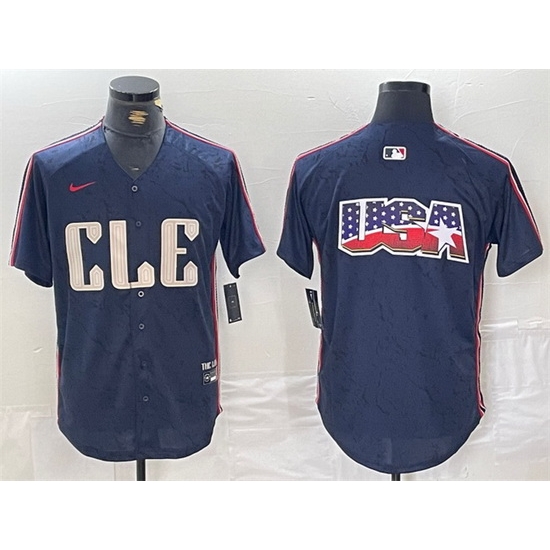 Men Cleveland Guardians Team Big Logo Navy 2024 City Connect Limited Stitched Baseball Jerseys Men Cleveland Guardians Team Big Logo Navy 2024 City Connect Limited Stitched Baseball Jerseys