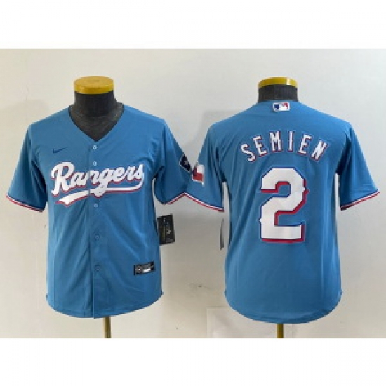 Women MLB Rangers 2 Marcus Semien Blue Nike Cool Base Women Jersey Women MLB Rangers 2 Marcus Semien Blue Nike Cool Base Women Jersey