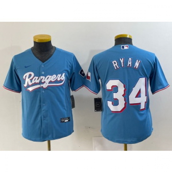 Women MLB Rangers 34 Nolan Ryan Blue Nike Cool Base Women Jersey Women MLB Rangers 34 Nolan Ryan Blue Nike Cool Base Women Jersey