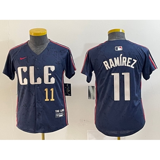 Youth Cleveland Guardians 11 Jos E9 Ram EDrez Navy 2024 City Connect Limited Stitched Baseball Jersey 3 Youth Cleveland Guardians 11 Jos E9 Ram EDrez Navy 2024 City Connect Limited Stitched Baseball Jersey 3