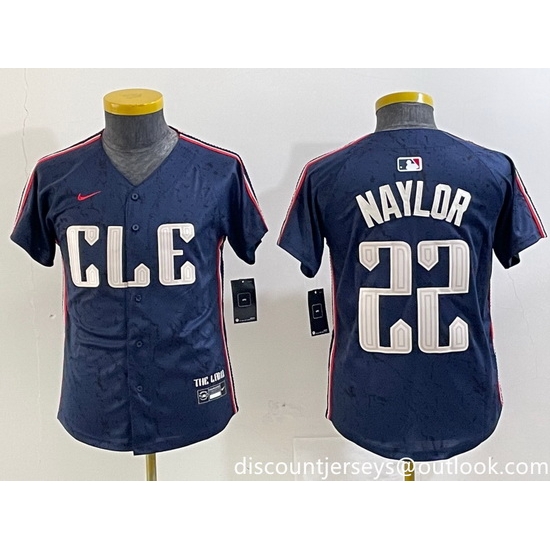 Youth Cleveland Guardians 22 Josh Naylor Navy 2024 City Connect Limited Stitched jerseys 5 Youth Cleveland Guardians 22 Josh Naylor Navy 2024 City Connect Limited Stitched jerseys 5