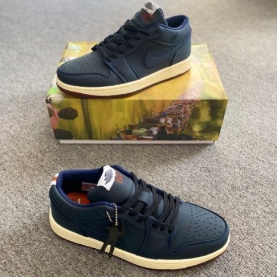 Air Jordan 1 Men Shoes Dark Blue Air Jordan 1 Men Shoes Dark Blue