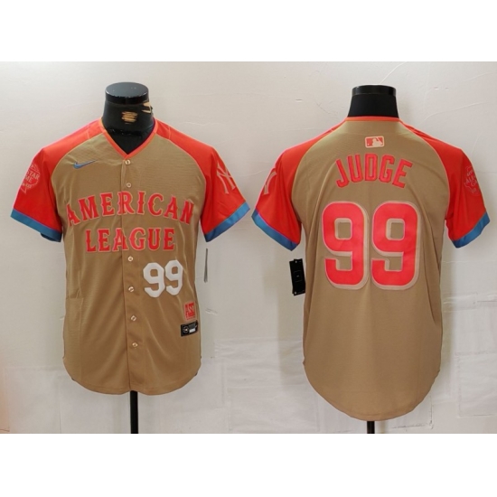 Men American League 99 Aaron Judge Cream 2024 All Star Elite Stitched Baseball Jersey 1 Men American League 99 Aaron Judge Cream 2024 All Star Elite Stitched Baseball Jersey 1