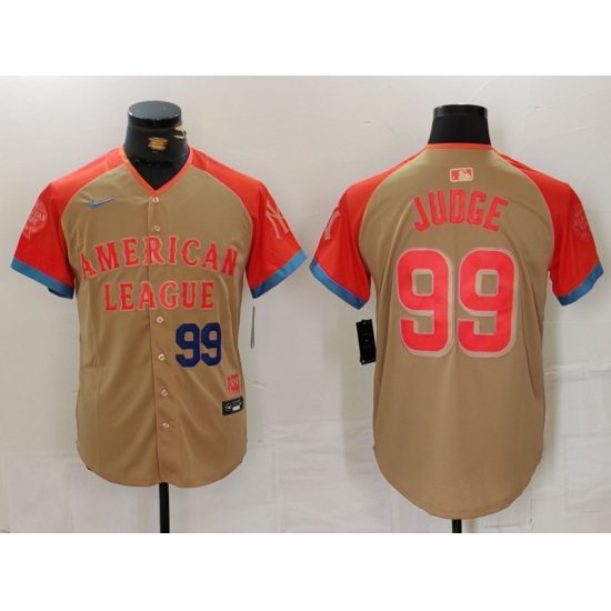 Men American League 99 Aaron Judge Cream 2024 All Star Elite Stitched Baseball Jersey 6 Men American League 99 Aaron Judge Cream 2024 All Star Elite Stitched Baseball Jersey 6