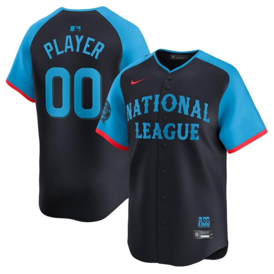 Men National League Active Player Custom Navy 2024 All Star Limited Stitched Baseball Jersey Men National League Active Player Custom Navy 2024 All Star Limited Stitched Baseball Jersey