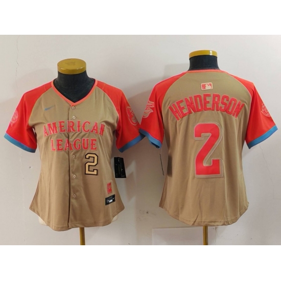 Women American League 2 Gunnar Henderson Cream 2024 All Star Limited Stitched Baseball Jersey 5 Women American League 2 Gunnar Henderson Cream 2024 All Star Limited Stitched Baseball Jersey 5