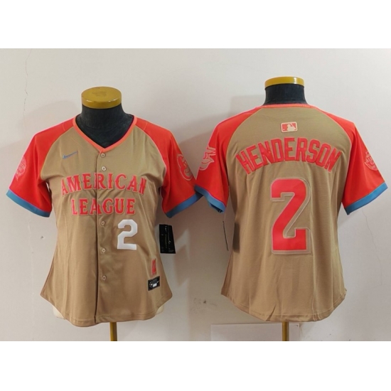 Women American League 2 Gunnar Henderson Cream 2024 All Star Limited Stitched Baseball Jersey 6 Women American League 2 Gunnar Henderson Cream 2024 All Star Limited Stitched Baseball Jersey 6