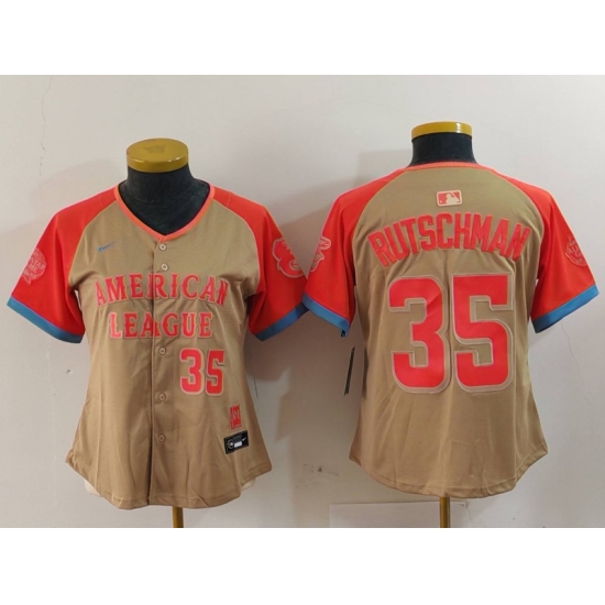 Women American League 35 Adley Rutschman Cream 2024 All Star Limited Stitched Jersey 3 Women American League 35 Adley Rutschman Cream 2024 All Star Limited Stitched Jersey 3