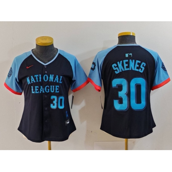 Women National League 30 Paul Skenes Navy 2024 All Star Limited Stitched Baseball Jersey 1 Women National League 30 Paul Skenes Navy 2024 All Star Limited Stitched Baseball Jersey 1