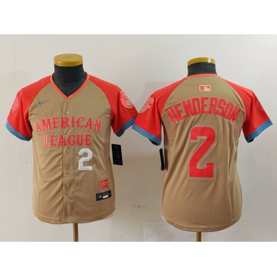 Youth American League 2 Gunnar Henderson Cream 2024 All Star Limited Stitched Jersey 2 Youth American League 2 Gunnar Henderson Cream 2024 All Star Limited Stitched Jersey 2