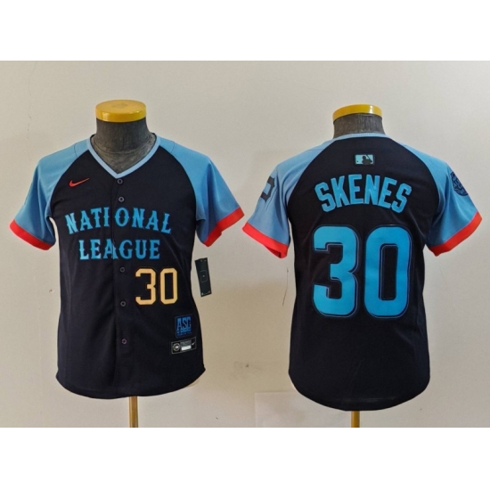 Youth National League 30 Paul Skenes Navy 2024 All Star Limited Stitched Baseball Jersey 1 Youth National League 30 Paul Skenes Navy 2024 All Star Limited Stitched Baseball Jersey 1