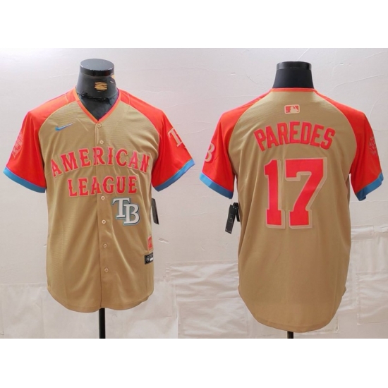 Men American League 17 Isaac Paredes Cream 2024 All Star Limited Stitched Jersey 5 Men American League 17 Isaac Paredes Cream 2024 All Star Limited Stitched Jersey 5