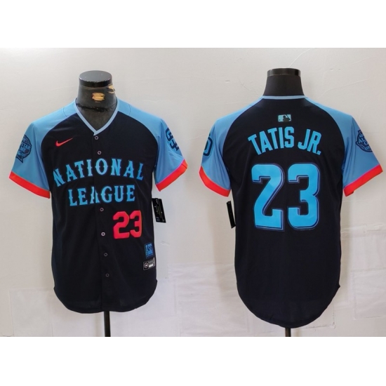 Men National League 50 Mookie Betts Navy 2024 All Star Limited Stitched Baseball Jersey 8 Men National League 50 Mookie Betts Navy 2024 All Star Limited Stitched Baseball Jersey 8