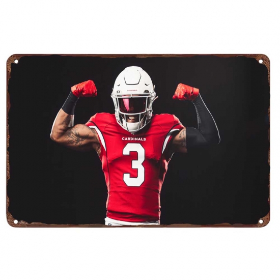 Arizona Cardinals Aluminum Sign 12x8 Inch Budda Baker 002 Arizona Cardinals Aluminum Sign 12x8 Inch Budda Baker 002