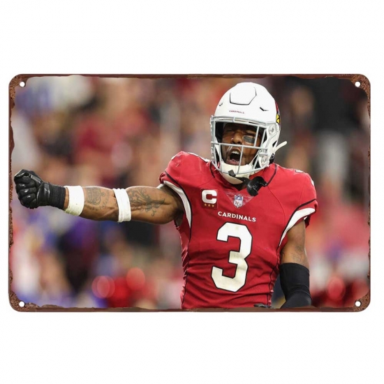 Arizona Cardinals Aluminum Sign 12x8 Inch Budda Baker 006 Arizona Cardinals Aluminum Sign 12x8 Inch Budda Baker 006