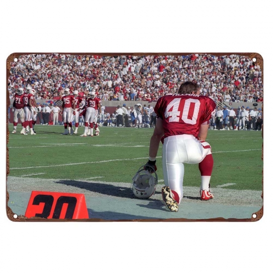 Arizona Cardinals Aluminum Sign 12x8 Inch Pat Tillman 004 Arizona Cardinals Aluminum Sign 12x8 Inch Pat Tillman 004