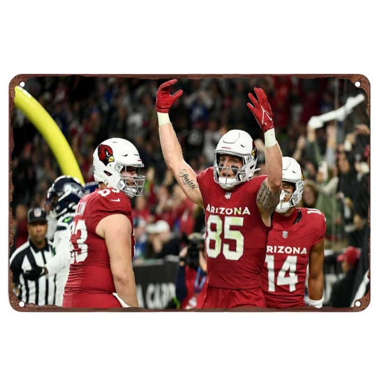 Arizona Cardinals Aluminum Sign 12x8 Inch Trey McBride 001 Arizona Cardinals Aluminum Sign 12x8 Inch Trey McBride 001