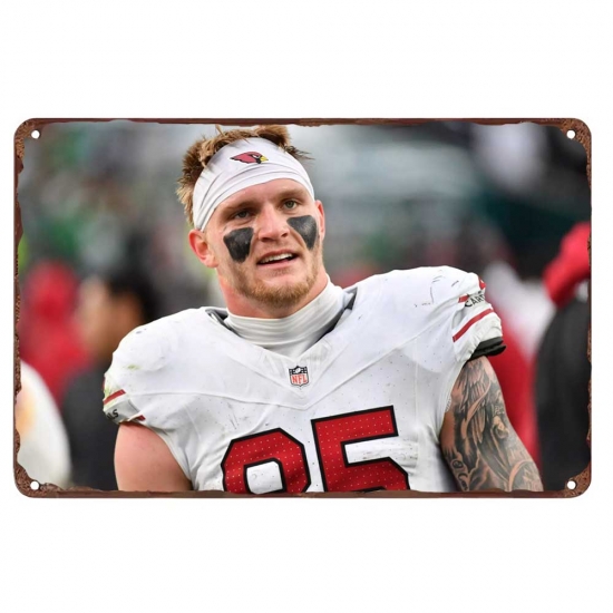 Arizona Cardinals Aluminum Sign 12x8 Inch Trey McBride 003 Arizona Cardinals Aluminum Sign 12x8 Inch Trey McBride 003