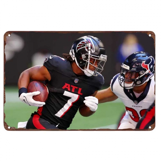 Atlanta Falcons Aluminum Sign 12x8 Inch Bijan Robinson 003 Atlanta Falcons Aluminum Sign 12x8 Inch Bijan Robinson 003