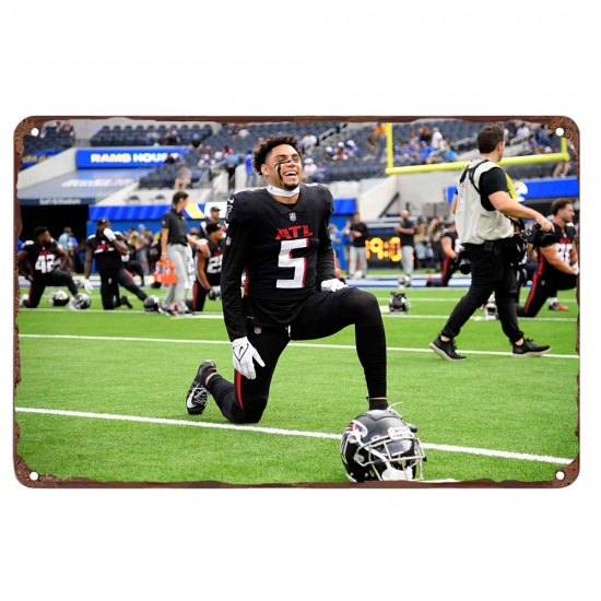 Atlanta Falcons Aluminum Sign 12x8 Inch Drake London 004 Atlanta Falcons Aluminum Sign 12x8 Inch Drake London 004