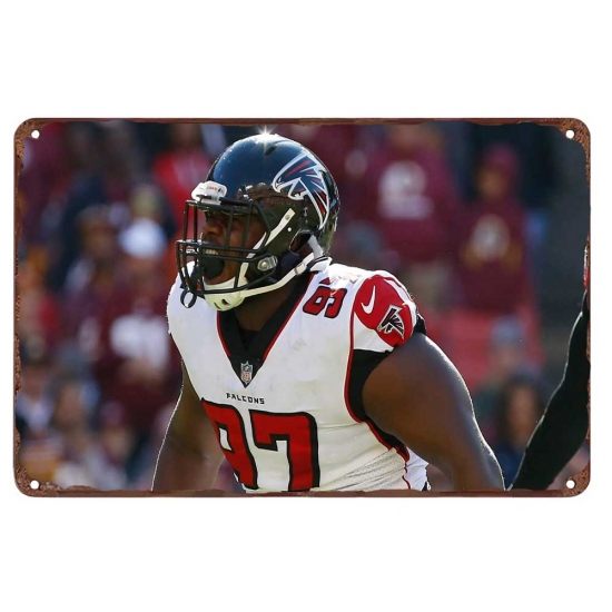 Atlanta Falcons Aluminum Sign 12x8 Inch Grady Jarrett 004 Atlanta Falcons Aluminum Sign 12x8 Inch Grady Jarrett 004