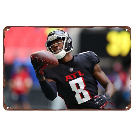Atlanta Falcons Aluminum Sign 12x8 Inch Kyle Pitts 001 Atlanta Falcons Aluminum Sign 12x8 Inch Kyle Pitts 001