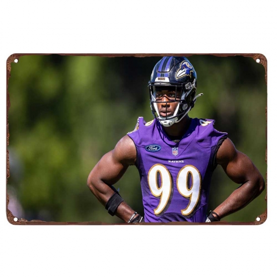 Baltimore Ravens Aluminum Sign 12x8 Inch Odafe Oweh 002 Baltimore Ravens Aluminum Sign 12x8 Inch Odafe Oweh 002