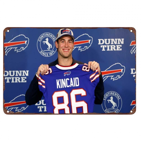 Buffalo Bills Aluminum Sign 12x8 Inch Dalton Kincaid 001 Buffalo Bills Aluminum Sign 12x8 Inch Dalton Kincaid 001