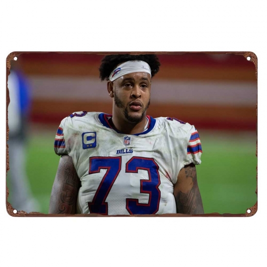 Buffalo Bills Aluminum Sign 12x8 Inch Dion Dawkins 003 Buffalo Bills Aluminum Sign 12x8 Inch Dion Dawkins 003