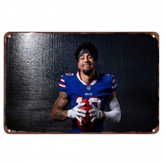 Buffalo Bills Aluminum Sign 12x8 Inch Khalil Shakir 003 Buffalo Bills Aluminum Sign 12x8 Inch Khalil Shakir 003