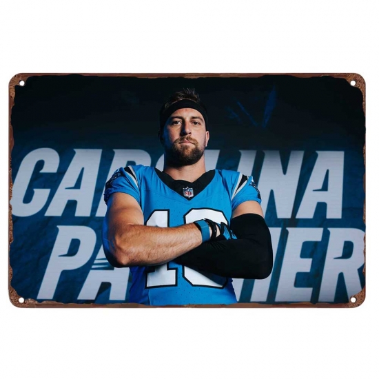 Carolina Panthers Aluminum Sign 12x8 Inch Adam Thielen 001 Carolina Panthers Aluminum Sign 12x8 Inch Adam Thielen 001