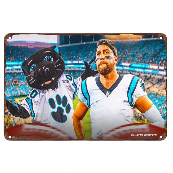 Carolina Panthers Aluminum Sign 12x8 Inch Adam Thielen 003 Carolina Panthers Aluminum Sign 12x8 Inch Adam Thielen 003