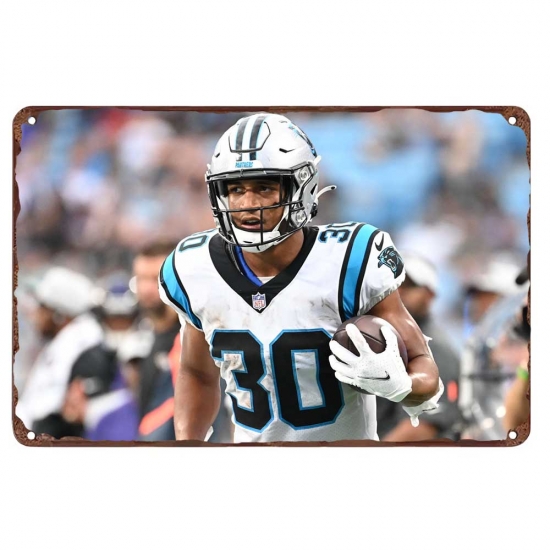 Carolina Panthers Aluminum Sign 12x8 Inch Chuba Hubbard 001 Carolina Panthers Aluminum Sign 12x8 Inch Chuba Hubbard 001