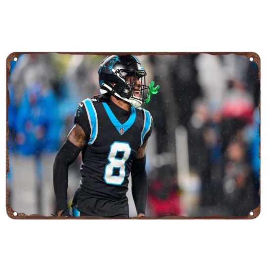 Carolina Panthers Aluminum Sign 12x8 Inch Jaycee Horn 001 Carolina Panthers Aluminum Sign 12x8 Inch Jaycee Horn 001
