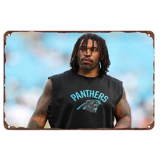 Carolina Panthers Aluminum Sign 12x8 Inch Julius Peppers 002 Carolina Panthers Aluminum Sign 12x8 Inch Julius Peppers 002