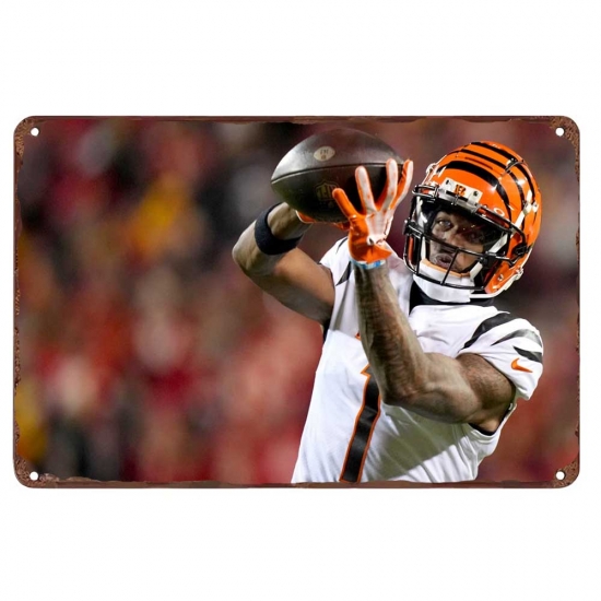 Cincinnati Bengals Aluminum Sign 12x8 Inch Ja'Marr Chase 001 Cincinnati Bengals Aluminum Sign 12x8 Inch Ja'Marr Chase 001