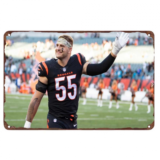 Cincinnati Bengals Aluminum Sign 12x8 Inch Logan Wilson 001 Cincinnati Bengals Aluminum Sign 12x8 Inch Logan Wilson 001