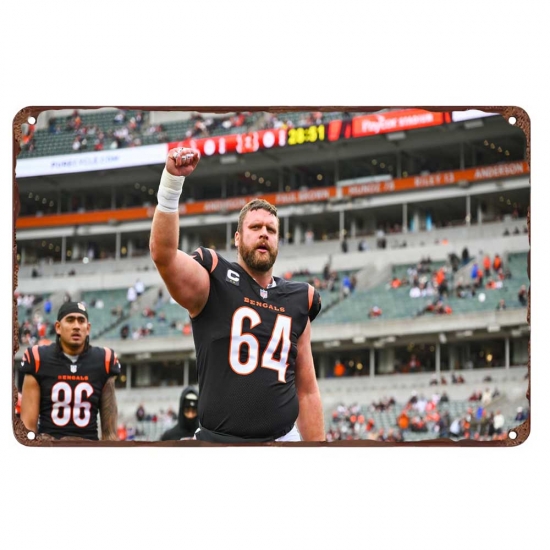 Cincinnati Bengals Aluminum Sign 12x8 Inch Ted Karras 001 Cincinnati Bengals Aluminum Sign 12x8 Inch Ted Karras 001