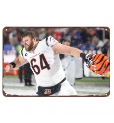 Cincinnati Bengals Aluminum Sign 12x8 Inch Ted Karras 003