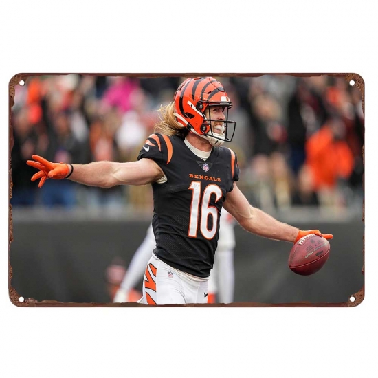 Cincinnati Bengals Aluminum Sign 12x8 Inch Trenton Irwin 002 Cincinnati Bengals Aluminum Sign 12x8 Inch Trenton Irwin 002