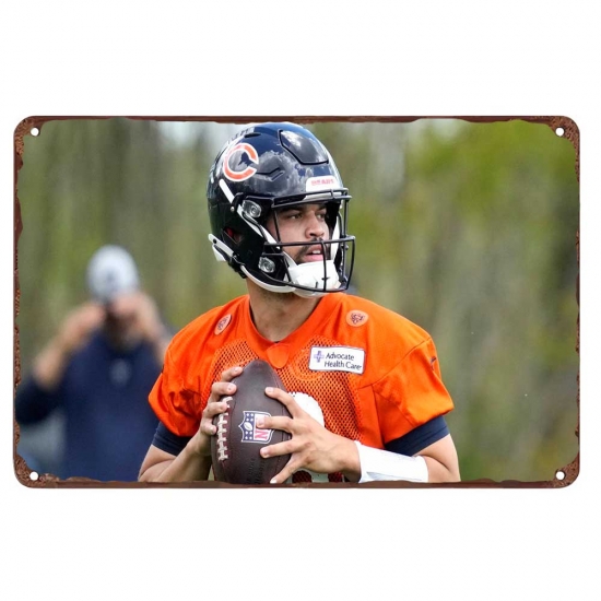 chicago bears Aluminum Sign 12x8 Inch Caleb Williams 004 chicago bears Aluminum Sign 12x8 Inch Caleb Williams 004