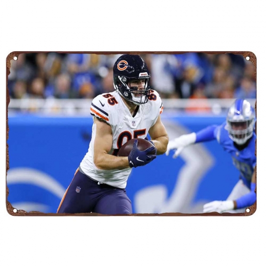 chicago bears Aluminum Sign 12x8 Inch Cole Kmet 002 chicago bears Aluminum Sign 12x8 Inch Cole Kmet 002