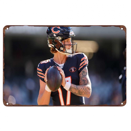 chicago bears Aluminum Sign 12x8 Inch Tyson Bagent 003 chicago bears Aluminum Sign 12x8 Inch Tyson Bagent 003